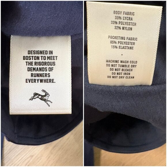 Tracksmith Allston Tights navy blue size XS running leggings compression - Picture 10 of 10